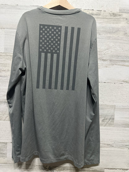 Boys Size Large (16) Vineyard Vines Performance Grey Long Sleeve Shirt - Very Good Used Condition