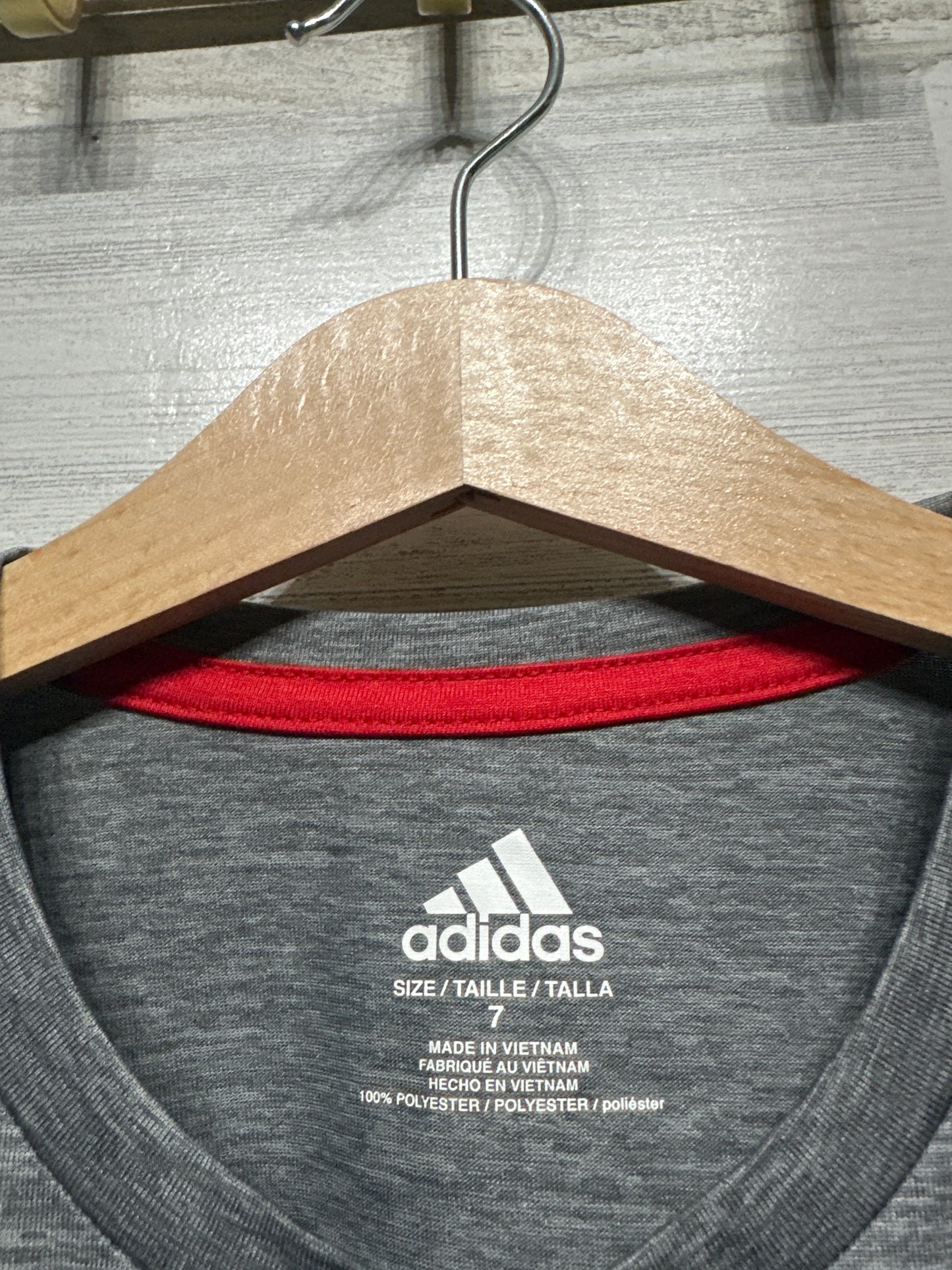 Boys Size 7 Adidas Shirt - Very Good Used Condition
