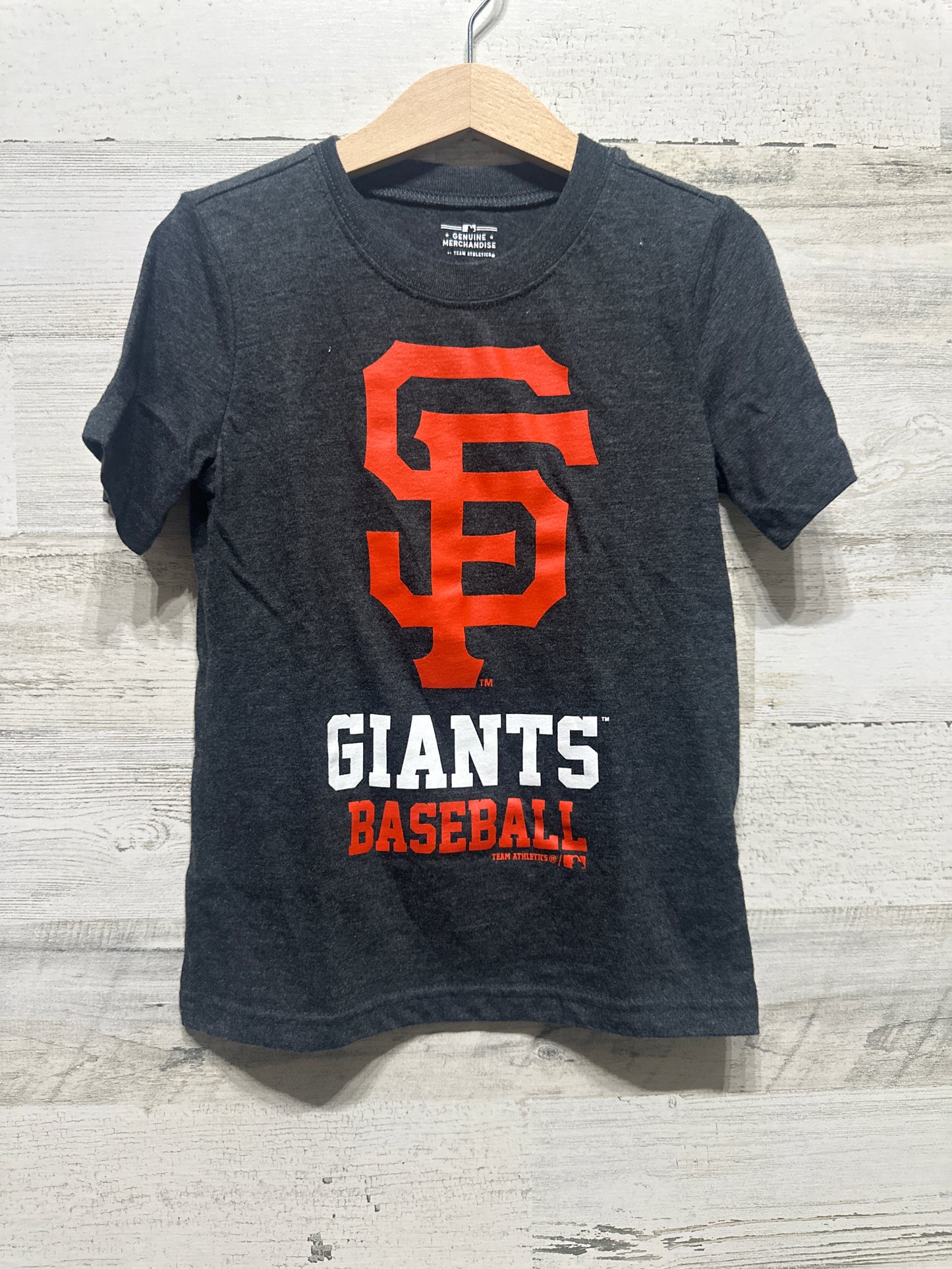 Boys Size 4 Team Athletics Giants Baseball T-Shirt - Very Good Used Condition