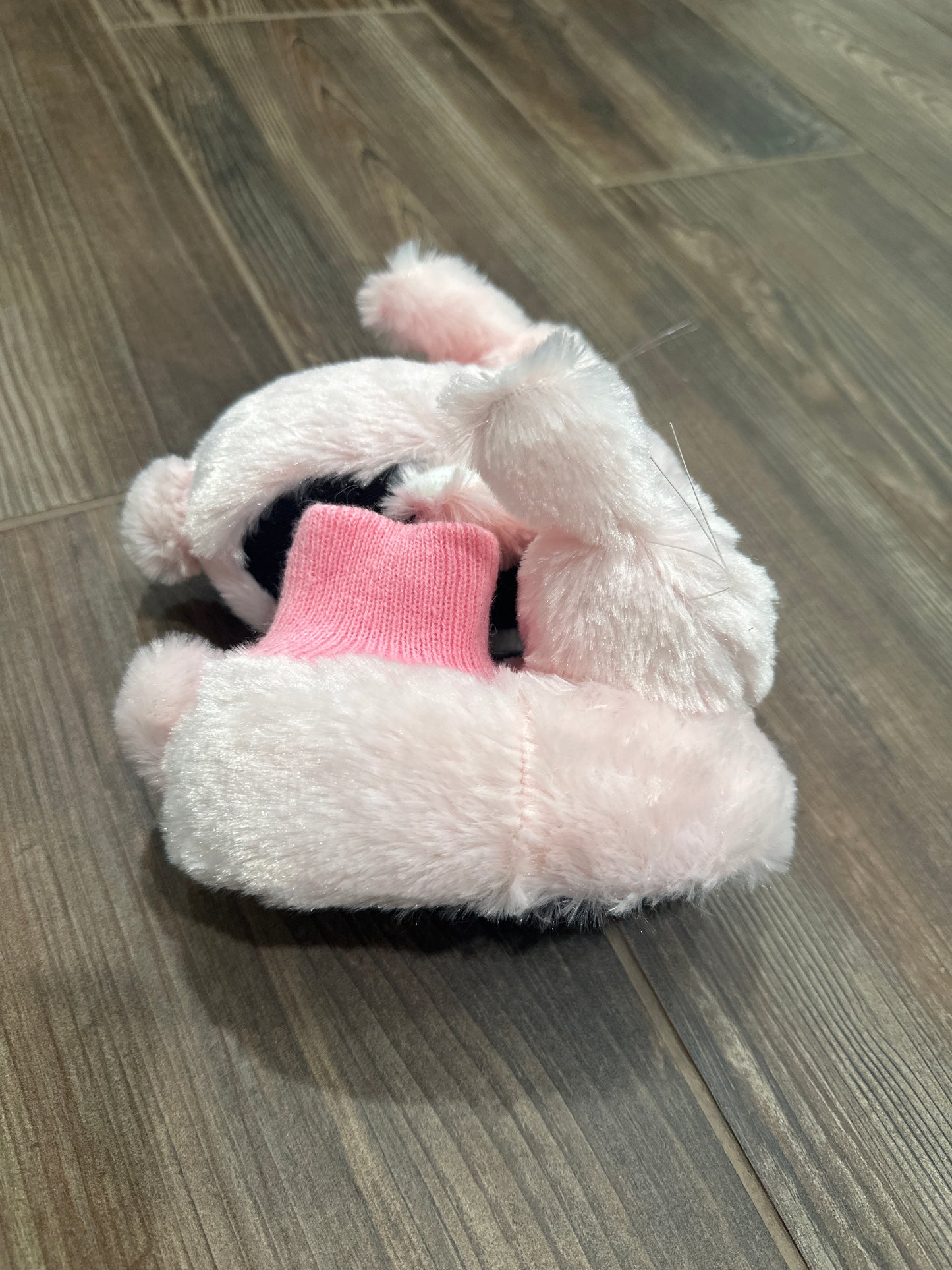 Girls Size 3-4 Toddler Yankee Toybox Pink Bunny Slippers - Very Good Used Condition