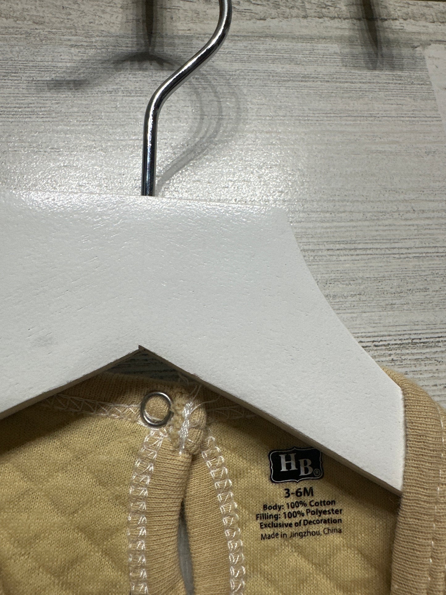 Size 3-6m HB Leopard Quilted Long Sleeve Dress - Very Good Used Condition