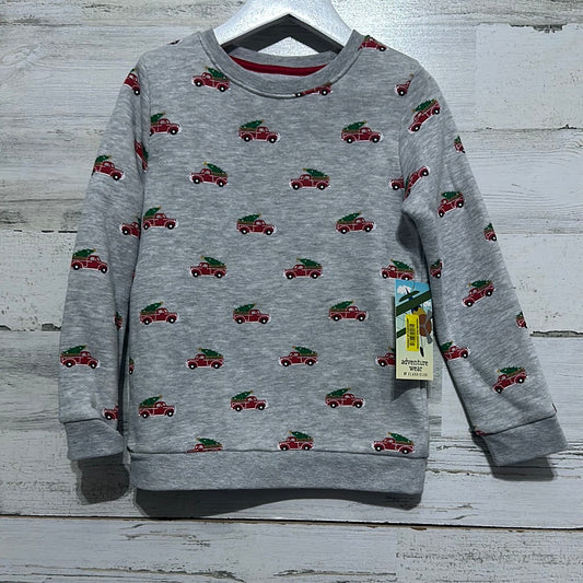 Boys Size 5 Adventurewear By Class Club little red truck holiday sweatshirt - new with tags