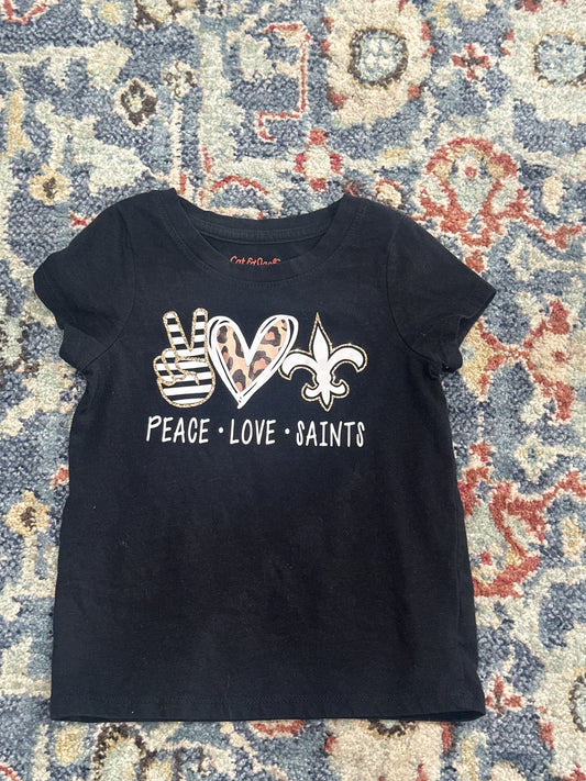 Peace Love Saints T-shirt Girls 3T GUC