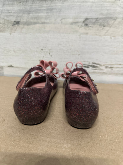 Size 11 Toddler Mini Melissa Sparkle Bow Shoes - Good Used Condition*