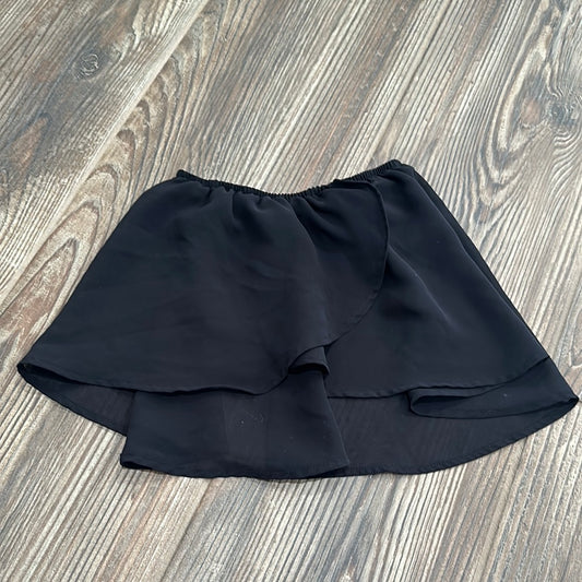 Girls Size 4-6 Bloch Black Dance Skirt - Good Used Condition