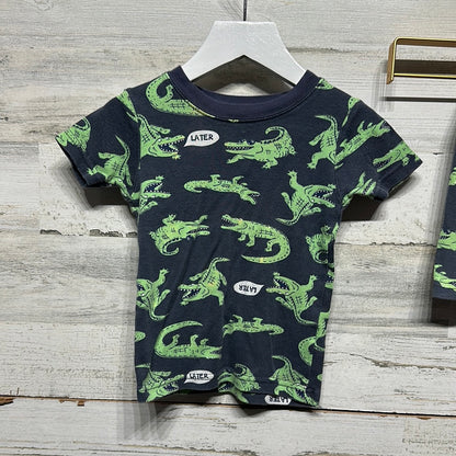 Boys Size 24m Carter’s Alligator PJ Set - Good Used Condition