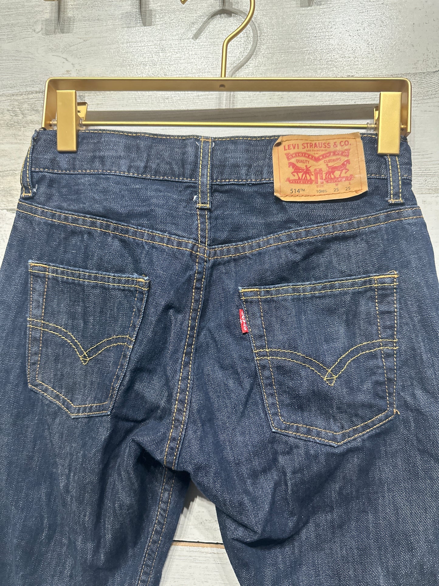 Boys Size 10 Regular Levi's 514 Straight Jeans - Very Good Used Condition