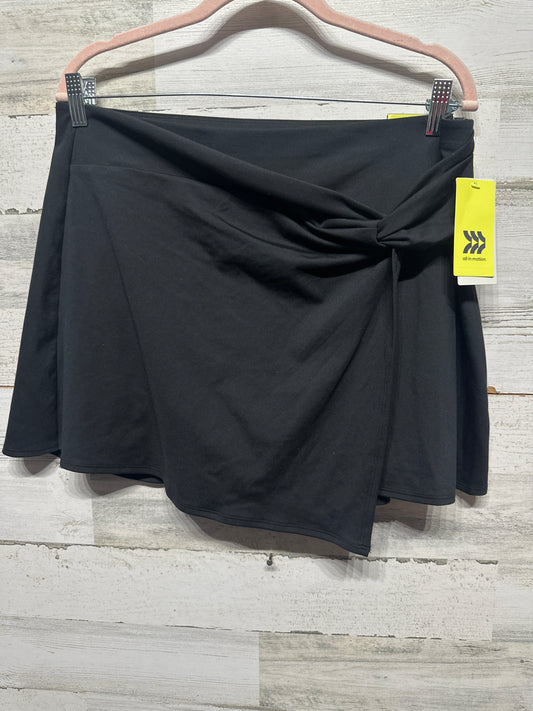 Women's Size Large All in Motion Black High Rise Active Skort - 4" Inseam - New With Tags