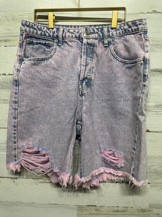 Women's Size 10 Wild Fable Pinkwashed Distressed High Rise Bermuda Shorts - Very Good Used Condition