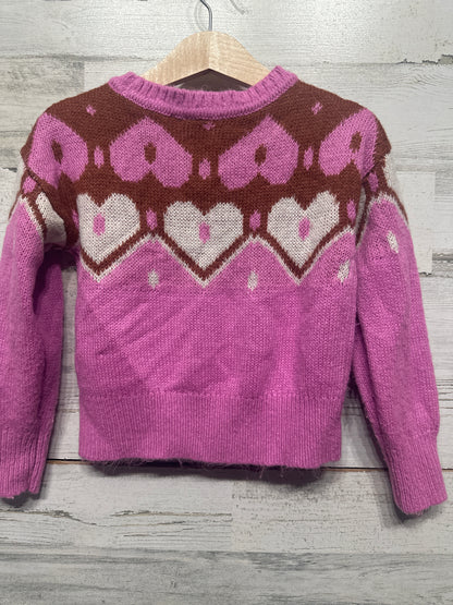 Girls Preowned Size 4t Carter’s Heart Sweater - Good Used Condition*