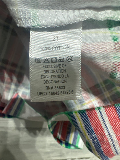 Size 2t Smocked Plaid Dress - Very Good Used Condition