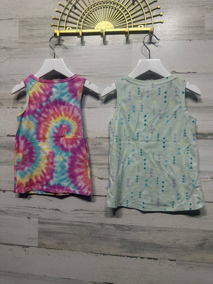 Girls Preowned Size 5t Tank Top Lot (2 Pieces)- Good Used Condition