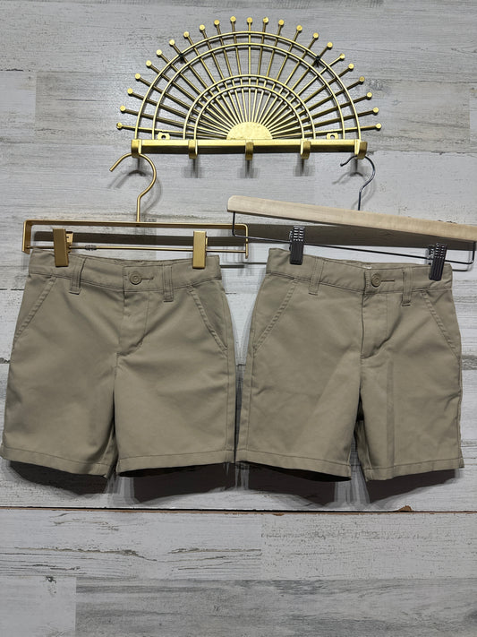 Boys Preowned Size 3t Cat and Jack Quick Dry Khaki Shorts (2 pair) - Play Condition**