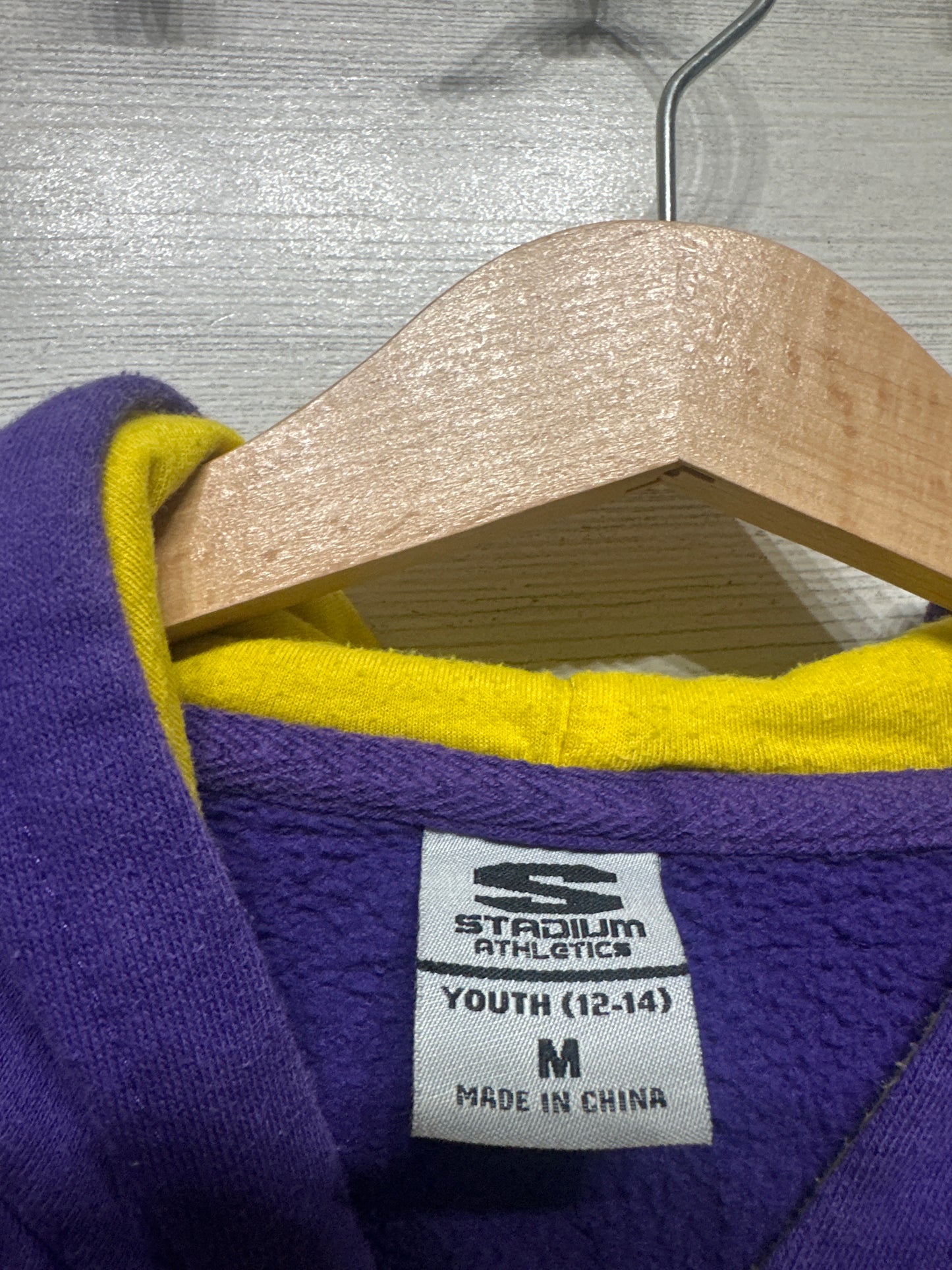 Size 12-14 (Youth Medium) Stadium Athletics Embroidered LSU Tigers Hoodie - Good Used Condition*