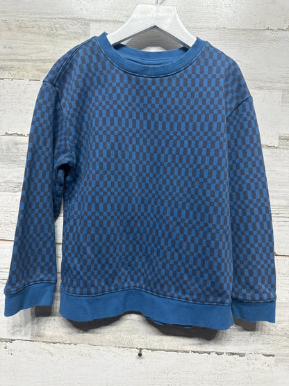Boys Size Small (6-7) Cat and Jack Checkered Sweatshirt - Good Used Condition