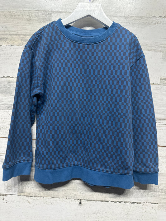 Boys Size Small (6-7) Cat and Jack Checkered Sweatshirt - Good Used Condition