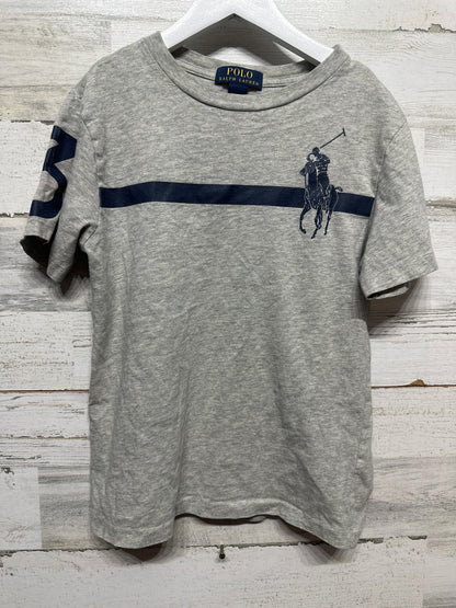Size 8 (Small) Polo Ralph Lauren Grey T-Shirt - Very Good Used Condition