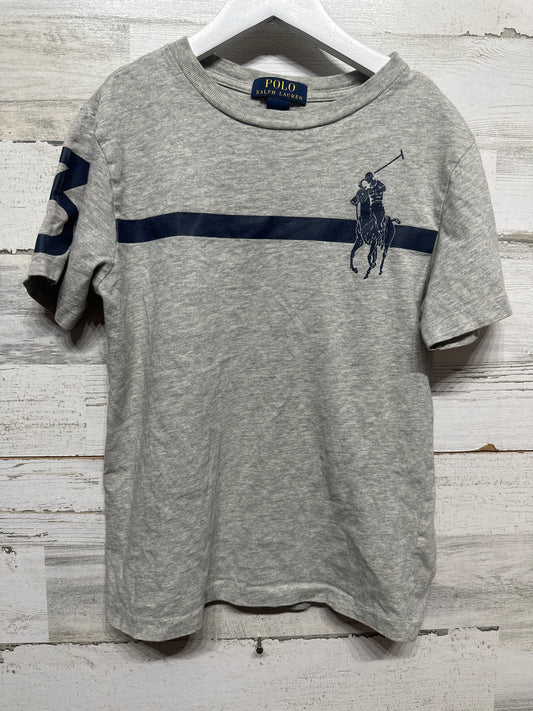 Size 8 (Small) Polo Ralph Lauren Grey T-Shirt - Very Good Used Condition