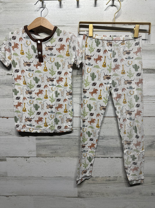 Boys Size 8 Kickee Pants Bamboo Pajama Set - Play Condition*