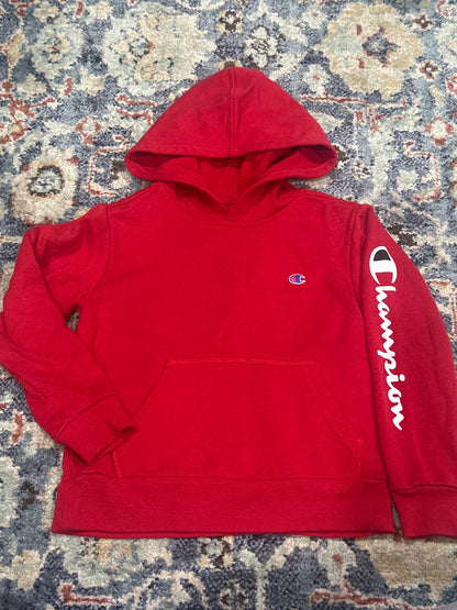 Champion Red Hoodie Fits Like Boys Size 5 VGUC