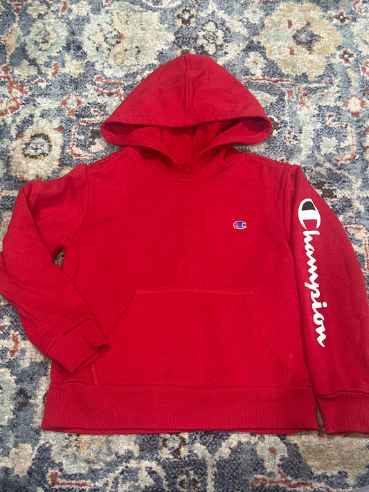 Champion Red Hoodie Fits Like Boys Size 5 VGUC