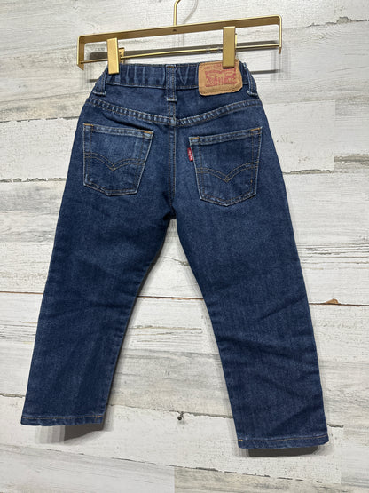 Boys Size 4 Regular Levi’s 511 Slim Distressed Adjustable Waist Jeans - Good Used Condition