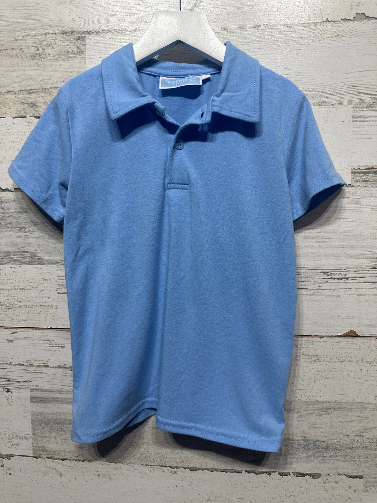 Boys Size 5 Trotter St. Kids Blue Polo Shirt - Good Used Condition