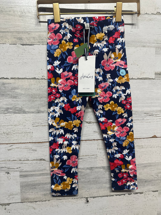 Size 4 Joules Floral Leggings - New With Tags