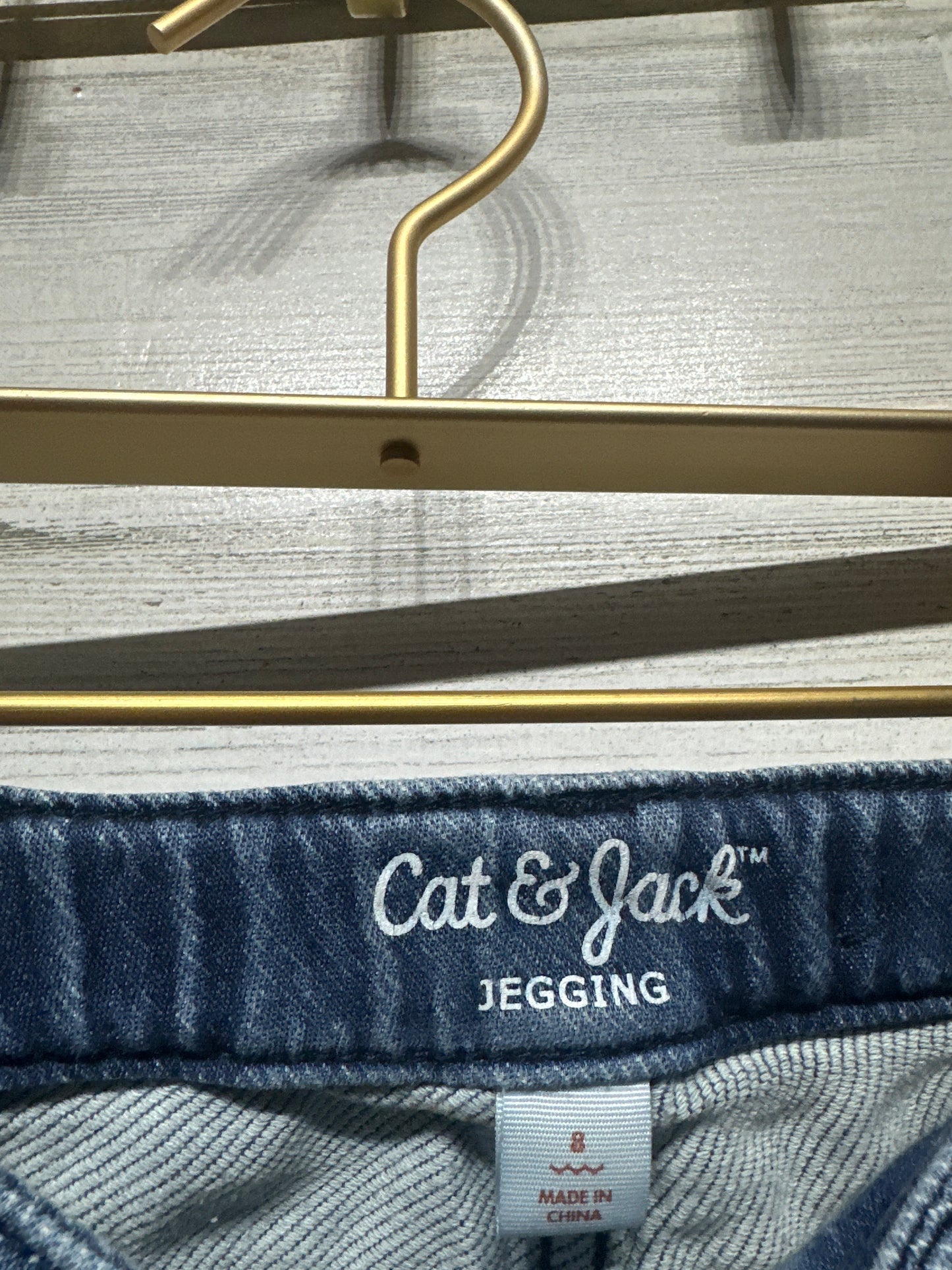 Moto Jeggings - Cat & Jack Adjustable Waist - Girls Size 8 - Very Good Used Condition