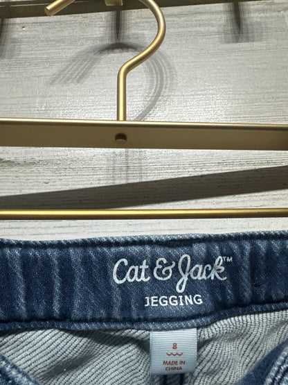 Moto Jeggings - Cat & Jack Adjustable Waist - Girls Size 8 - Very Good Used Condition