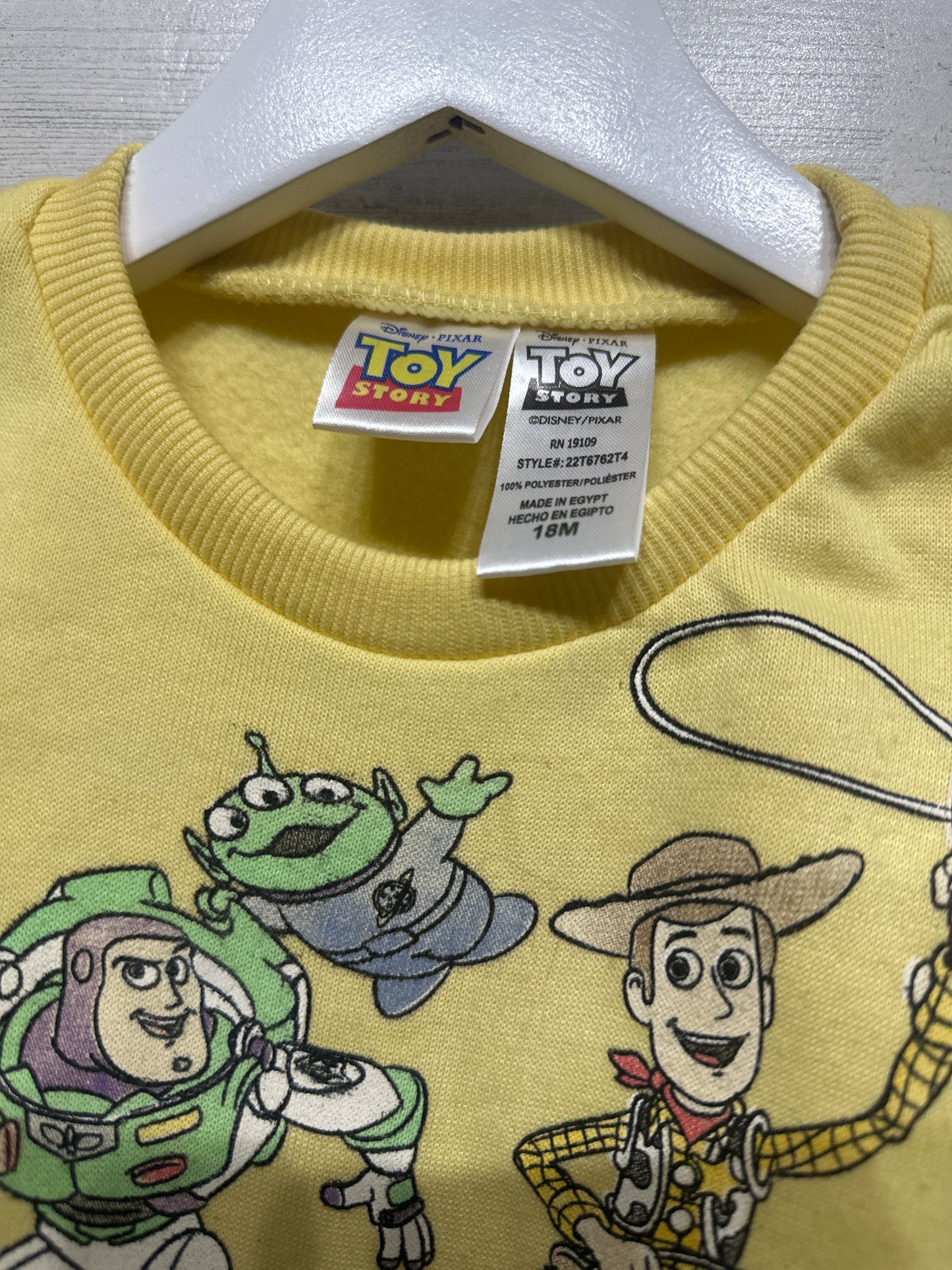 Boys Preowned Size 18m Disney Pixar Toy Story Sweatshirt - Good Used Condition*