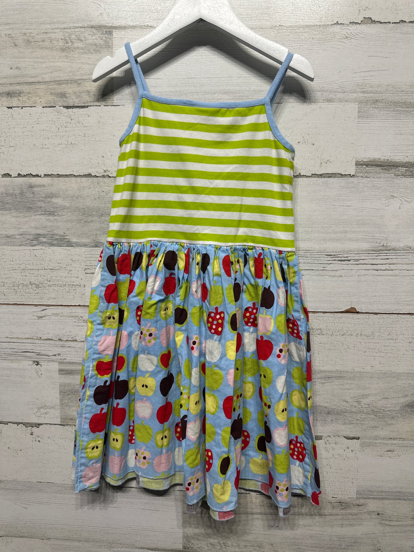 Size 7 Sweet Petunia Apples Dress - Good Used Condition