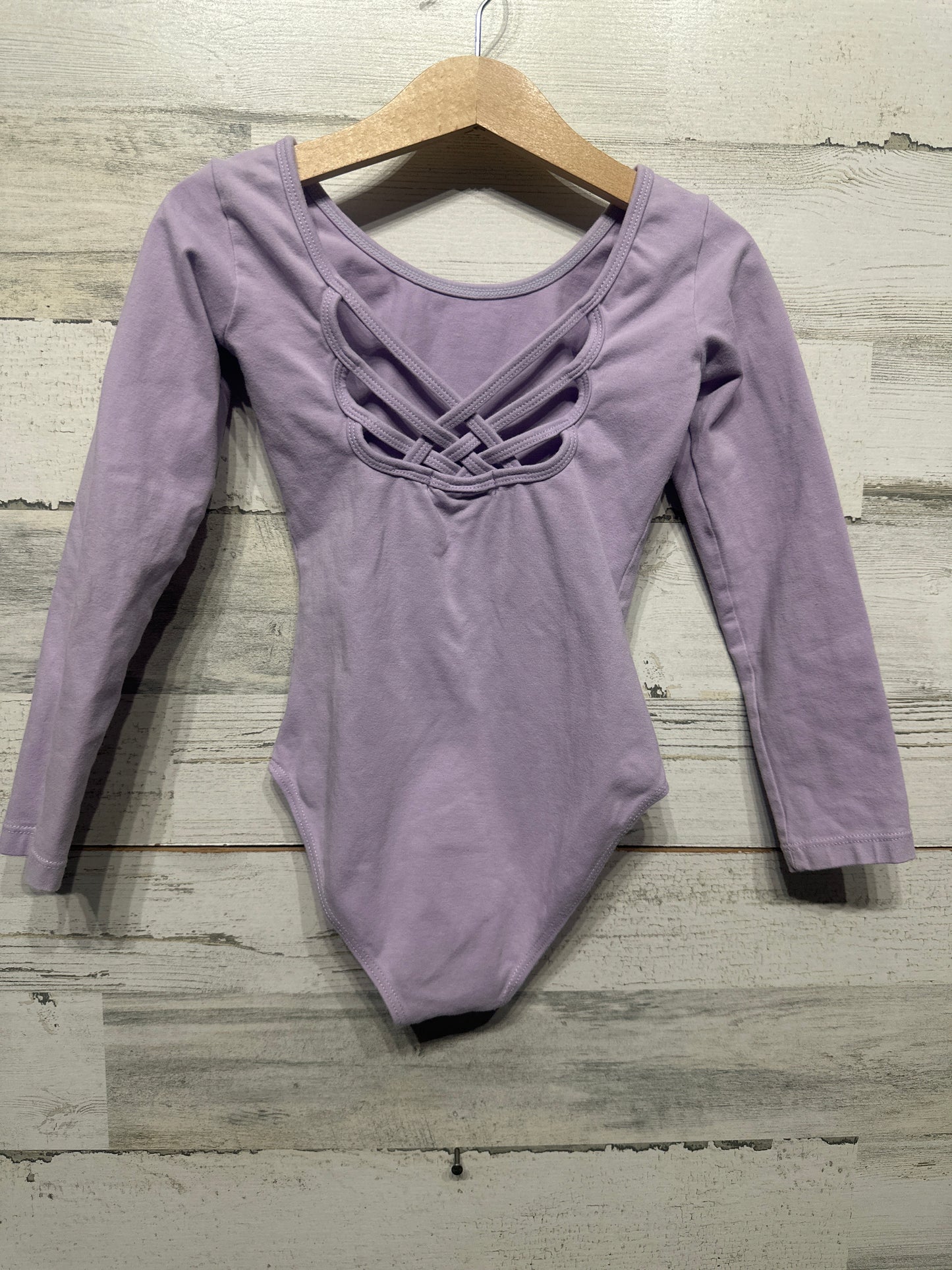 Dancewear - Lavender Long Sleeve Leotard - Fits Like 5/6 Years VGUC
