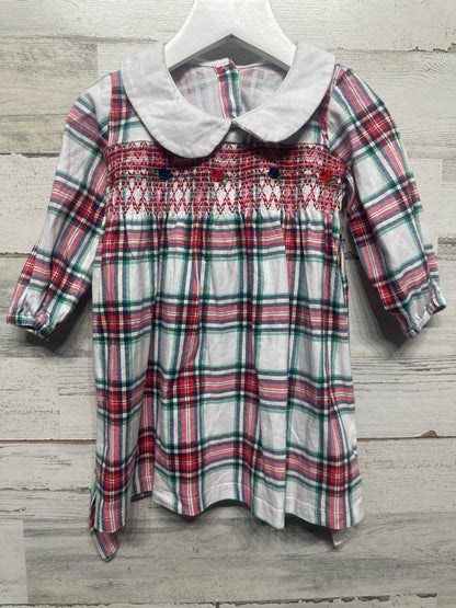 Size 2t Smocked Plaid Dress - Very Good Used Condition