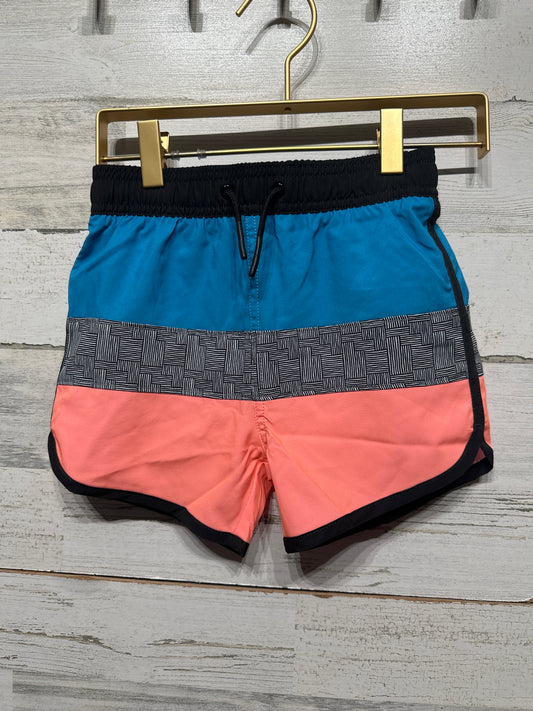 Boys Size 5-6 Little Bipsy Swim Trunks (Shorter Length) - New With Tags