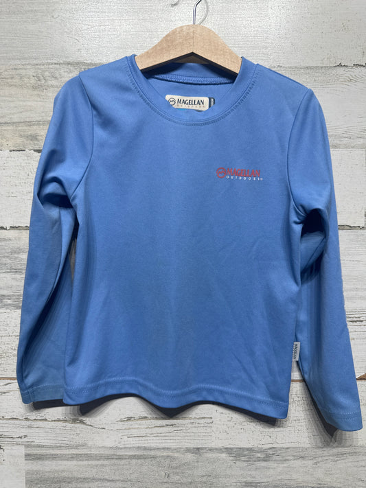 Boys Size 5/6 Magellan Moisture Wicking Fish Gear Long Sleeve Shirt - Good Used Condition
