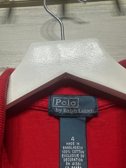 Boys Size 4 Polo by Ralph Lauren Red Polo Shirt - Play Condition*