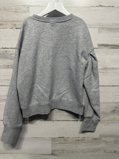 Girls Size 10/12 Large All In Motion Grey Drop Shoulder Sweatshirt - Very Good Used Condition