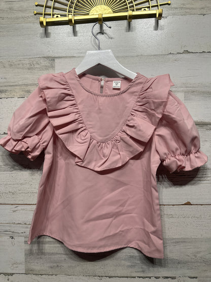 Girls Size 8 Shein Pink Shirt - Good Used Condition