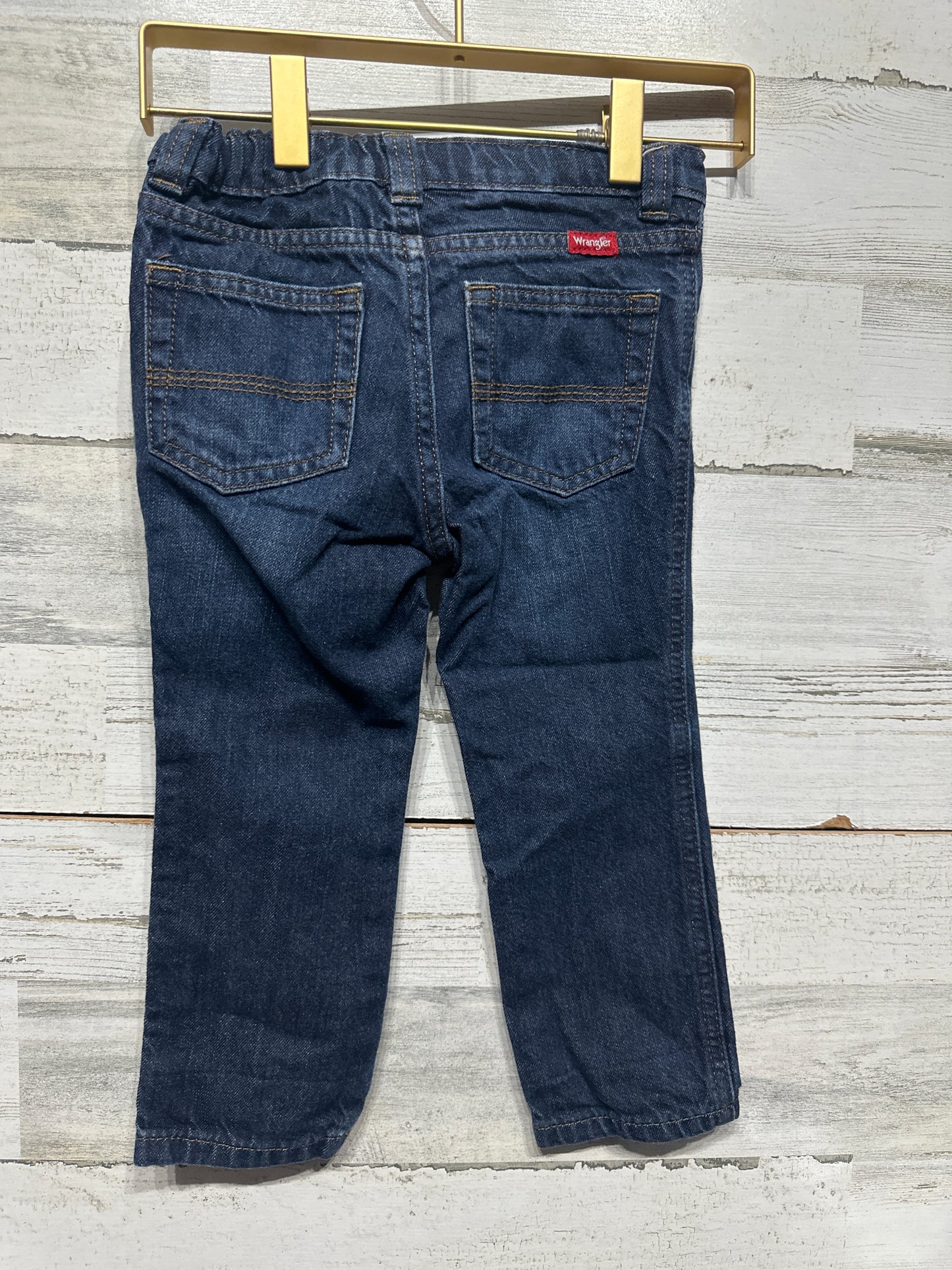 Boys Preowned Size 3t Wrangler Distressed Jeans - Very Good Used Condition