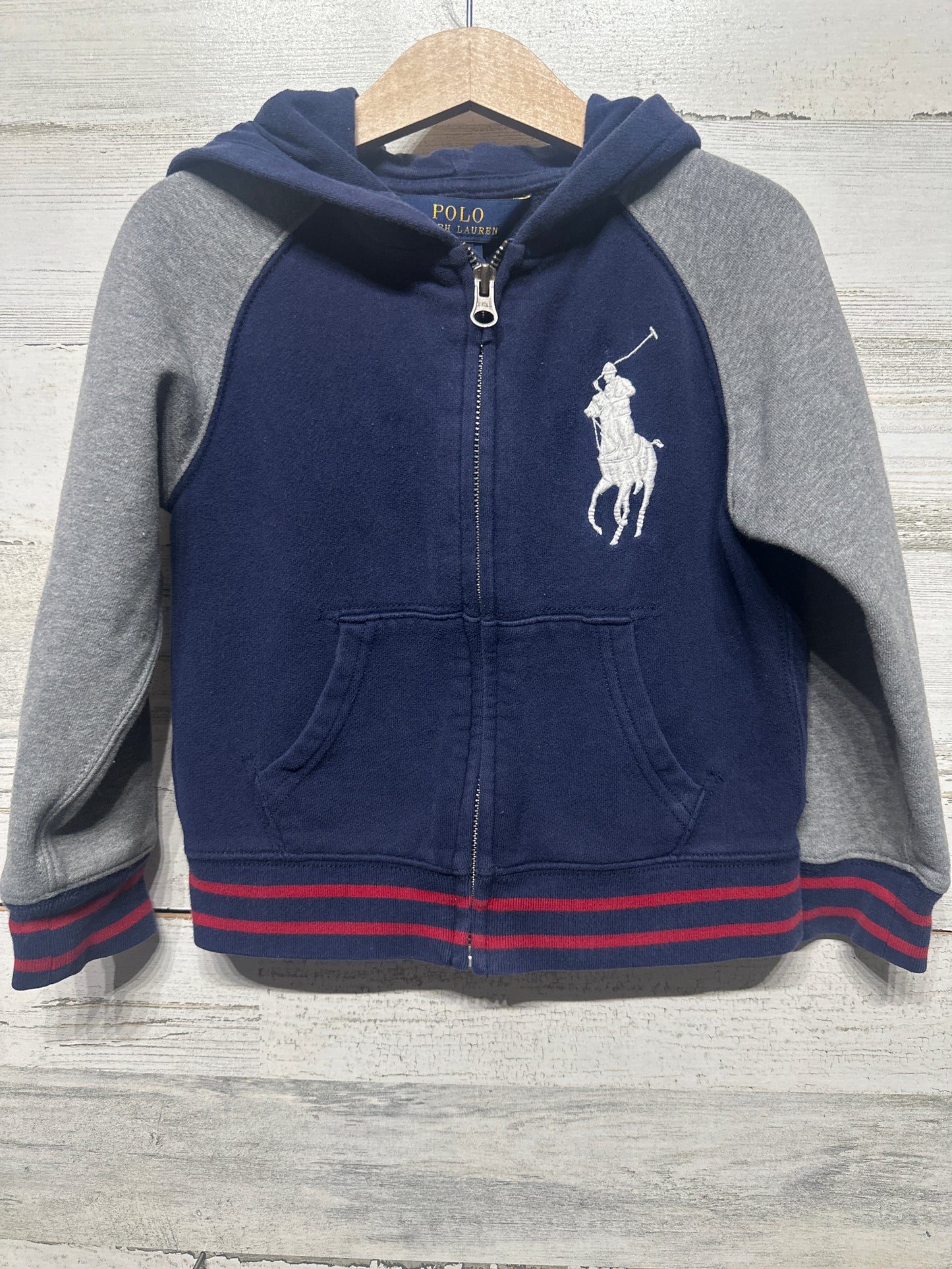 Polo Ralph Lauren Big Pony Hooded Jacket - Boys Size 4/4t - Very Good Used Condition