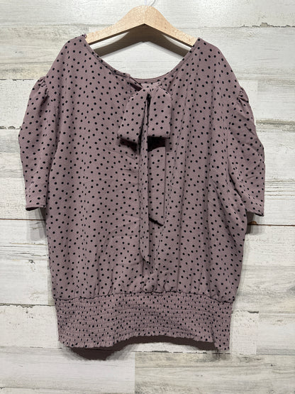 Women’s Size XL Love & Piece Polka Dot Top - Very Good Used Condition