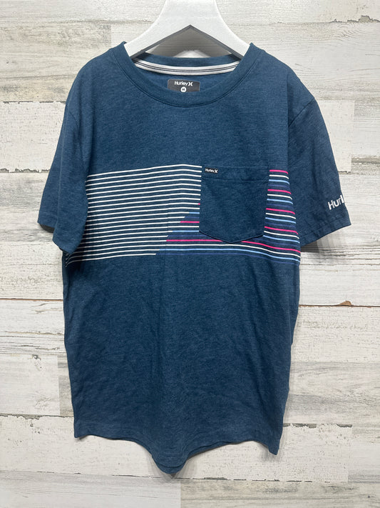 Boys Size Medium (10/12)  Hurley Pocket Tee Shirt - Very Good Used Condition