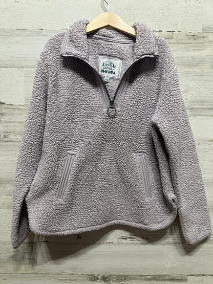 Girls Preowned Size 10-12 Lavender Cuddly Sherpa Brand Pullover - Good Used Condition*