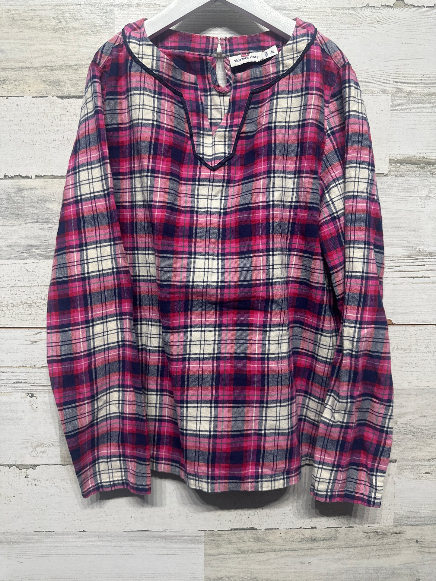Size 14 Large Vineyard Vines Plaid Long Sleeve Shirt - Very Good Used Condition