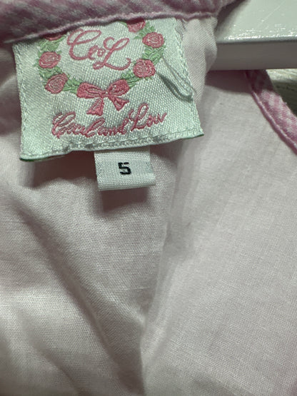 Size 5 Cecil and Lou Seersucker  Mouse Dress  - Play Condition*