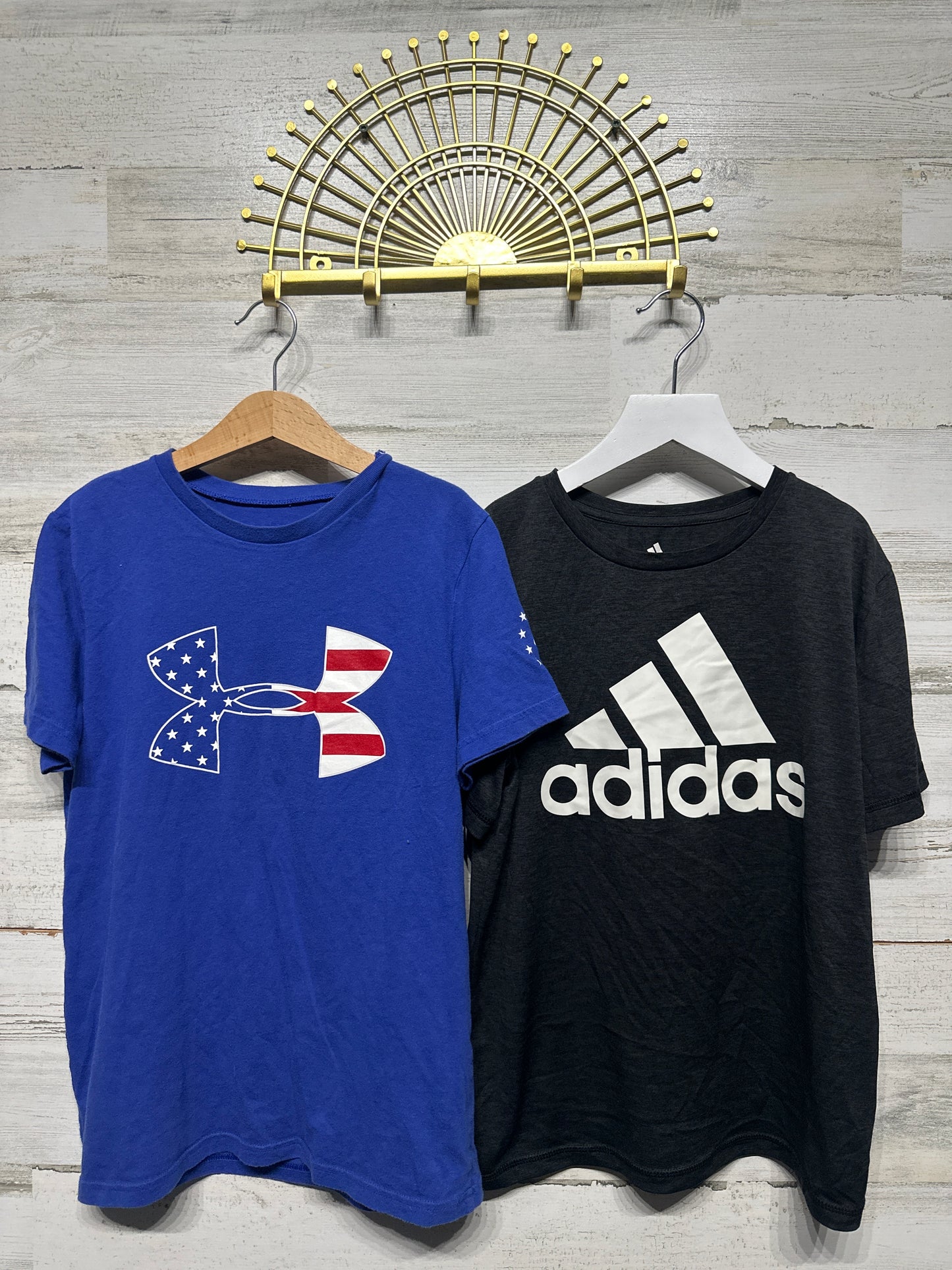 Under Armour and Adidas Boys Med / 8 Shirts GUC