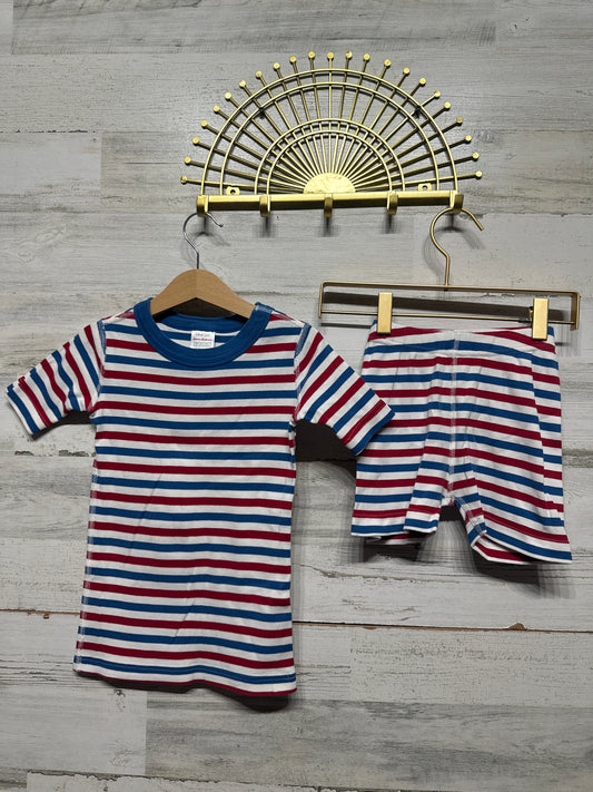 Hanna Andersson Organic Cotton Striped Pajama Set- Boys Size 5 (110 cm) - Very Good Used Condition