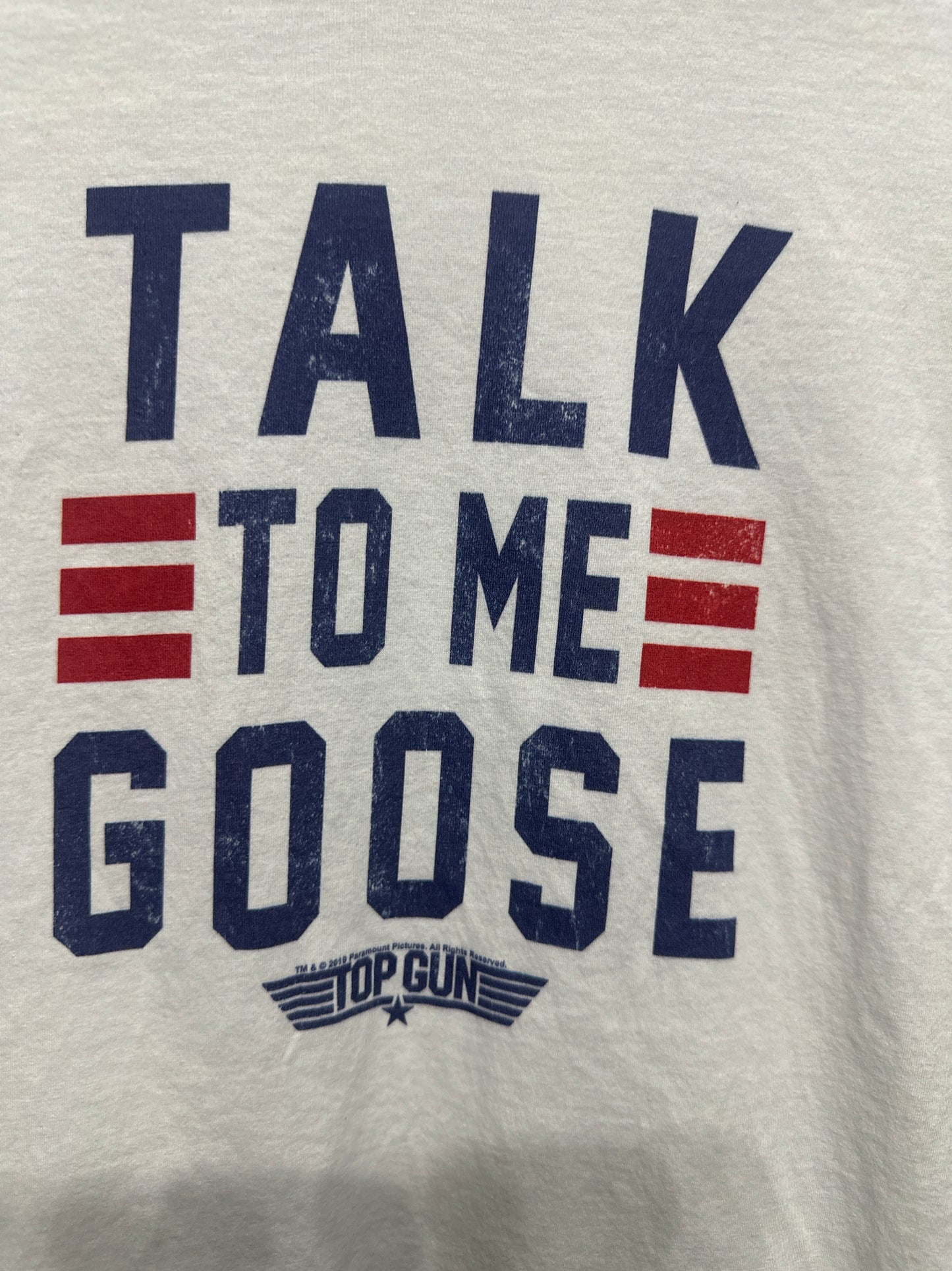 Women’s Size Large Top Gun Talk to Me Goose Shirt - Good Used Condition