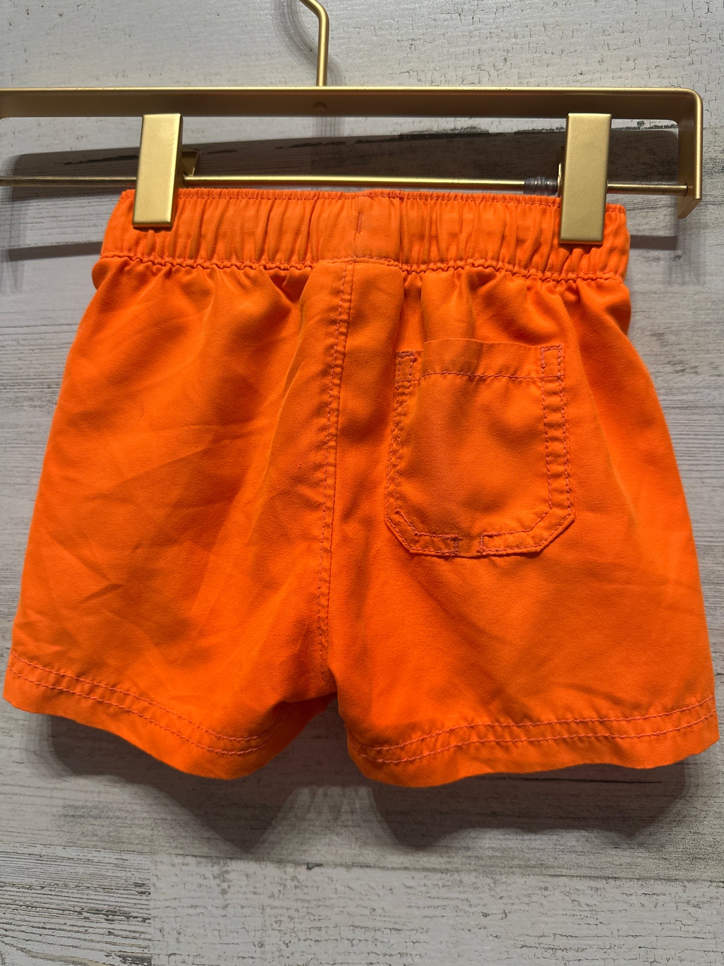 Boys Size 12-18m Old Navy Orange Swim Trunks - Good Used Condition